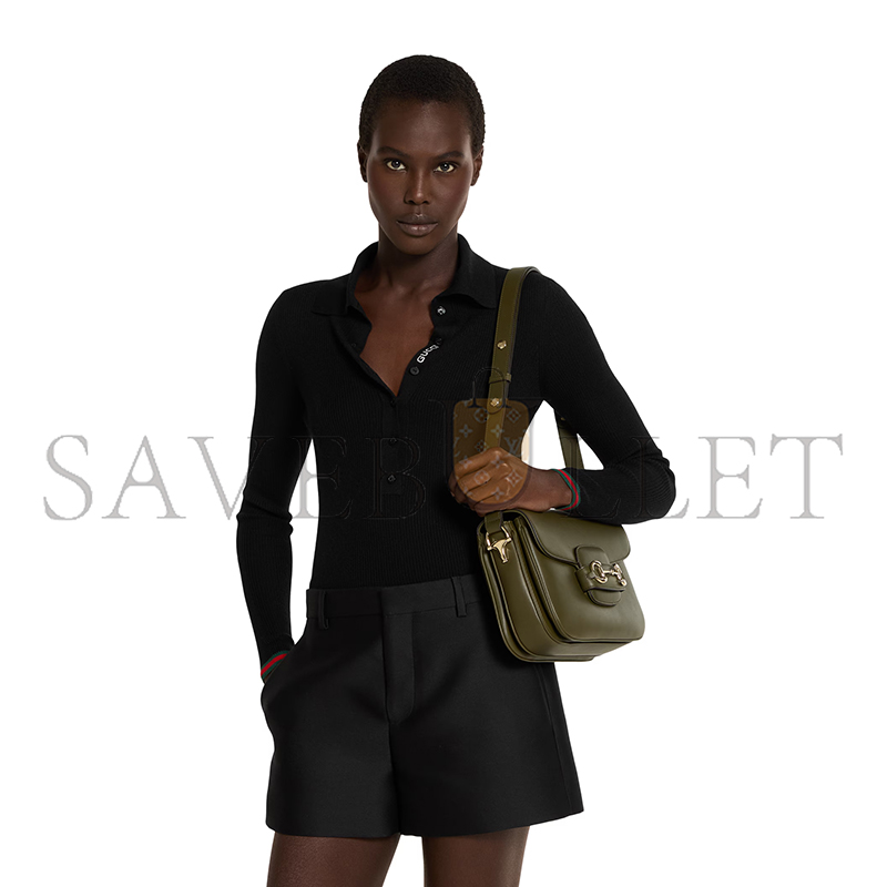 G*u*i horsebit 1955 soft medium shoulder bag 815178 (26*17.5*10cm)